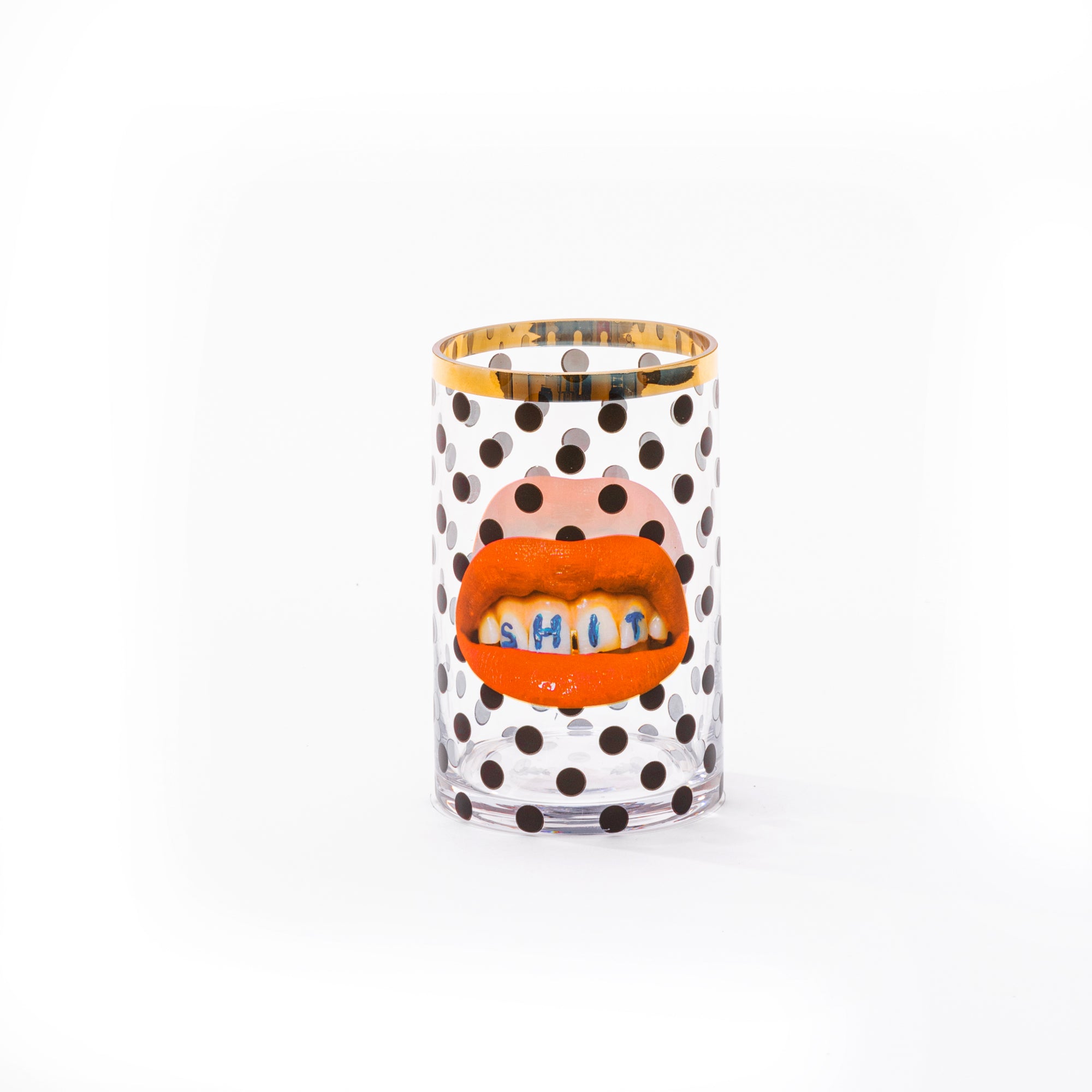 Glass Vase Shit Pois Cylindrical small by DEKOR - Resin Society