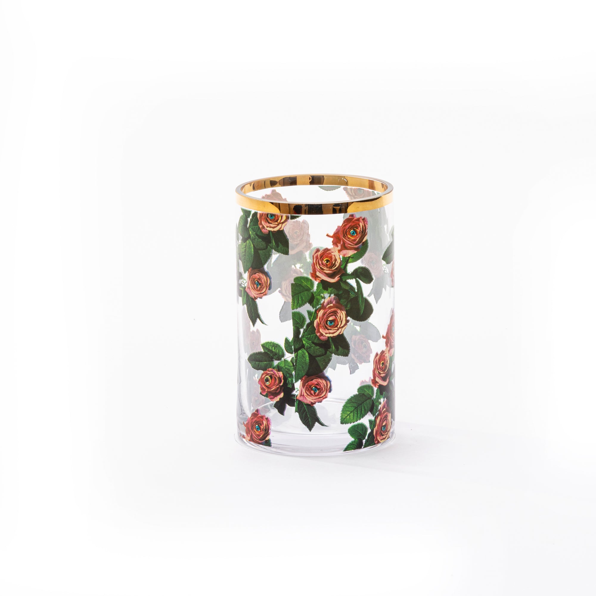 Glass Vase Roses Cylindrical small detail image - Resin Society