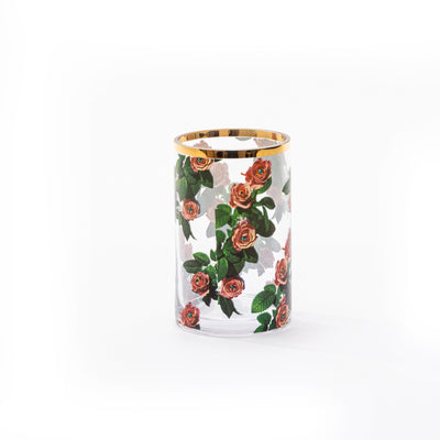 Glass Vase Roses Cylindrical small detail image - Resin Society