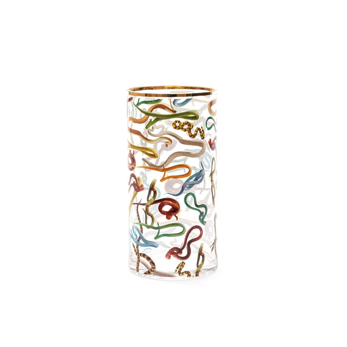 Glass Vase Snakes Cylindrical medium detail image - Resin Society