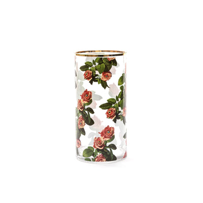 Glass Vase Roses Cylindrical medium detail image - Resin Society