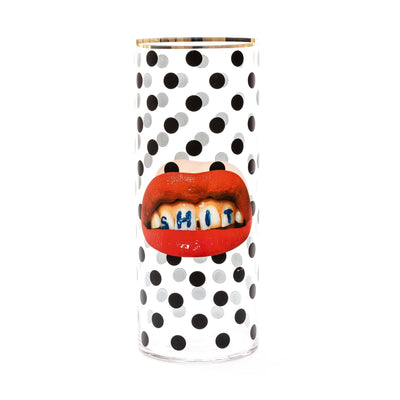 Glass Vase Shit Pois Cylindrical Big by DEKOR - Resin Society