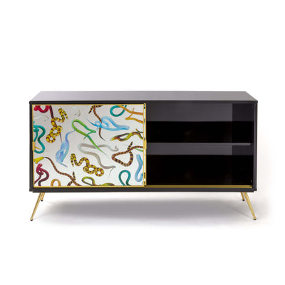 Cabinet Sliding Door Snakes detail image - Resin Society