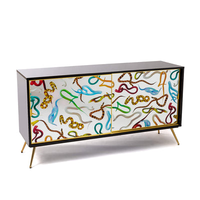 Cabinet Sliding Door Snakes detail image - Resin Society
