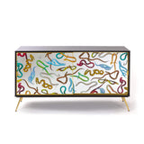 Cabinet Sliding Door Snakes by DEKOR - main product image for Resin Society