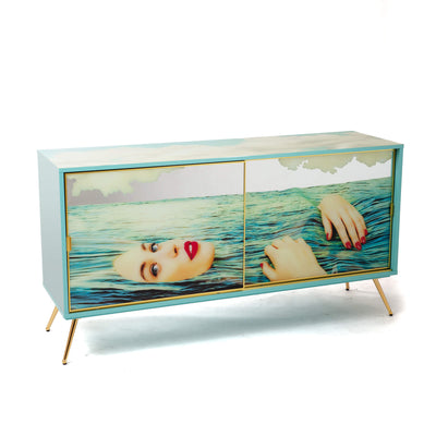 Cabinet Sliding Door Sea Girl detail image - Resin Society