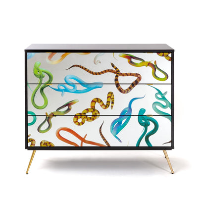 Chest of Three Drawers Snakes by DEKOR - Resin Society