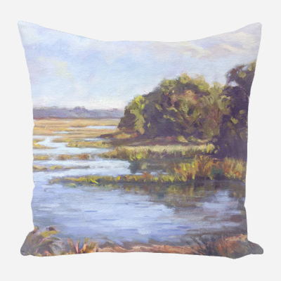 Sunlit Marsh Pillow by John Beard Collection - main product image for Resin Society