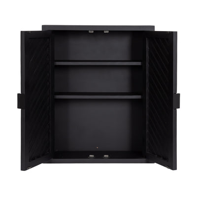 Mezzeta Tall Wood Bath Cabinet