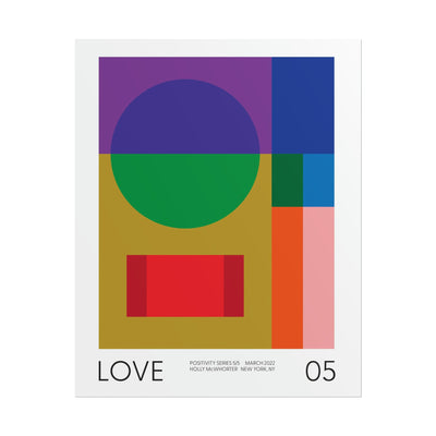 Positivity Series #5: LOVE - Fine Art Giclée Print by Holly McWhorter by Holly McWhorter Art: Paintings and Art Prints - product image 2 for Resin Society