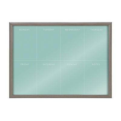Blake This Week Teal Framed Printed Glass by The Creative Bunch Studio by kateandlaurel - product image 2 for Resin Society