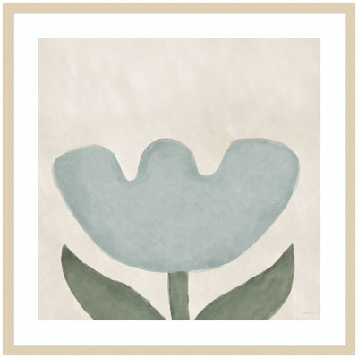Blue Flower framed wall art print by Gabrielly Guedes