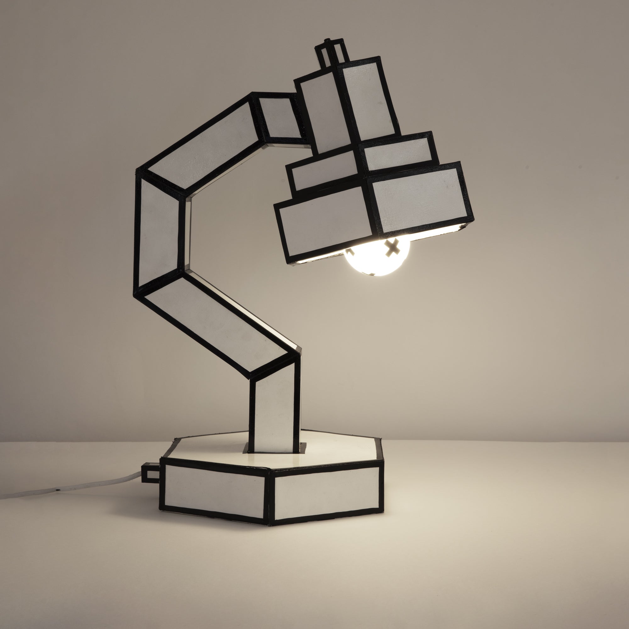 CUT 'N PASTE Desk Lamp detail image - Resin Society