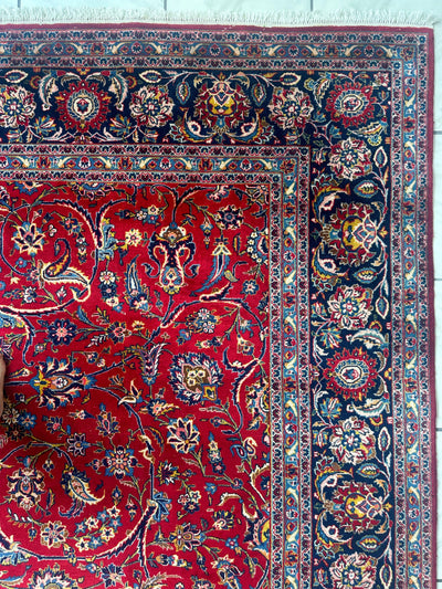 Incredible Persian Kashan All Over Wool Rug 10’2” x 14’ by Rugistan - product image 13 for Resin Society