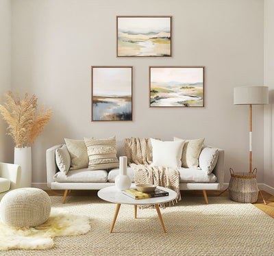 Sylvie Beaded Idyllic Retreat Framed Canvas by Amy Lighthall
