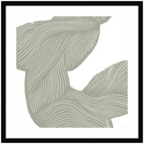 Movement Lines by Gabrielly Guedes framed wall art, displayed in a living room setting