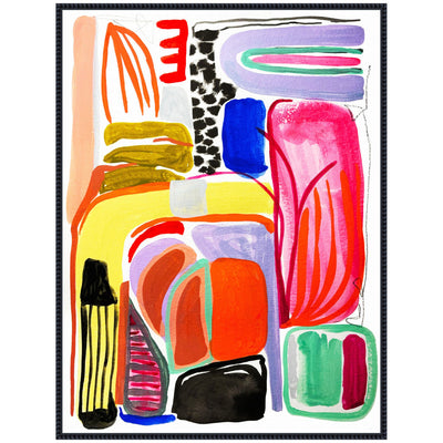 Sylvie Abstract 08 Framed Canvas by Emma Daisy