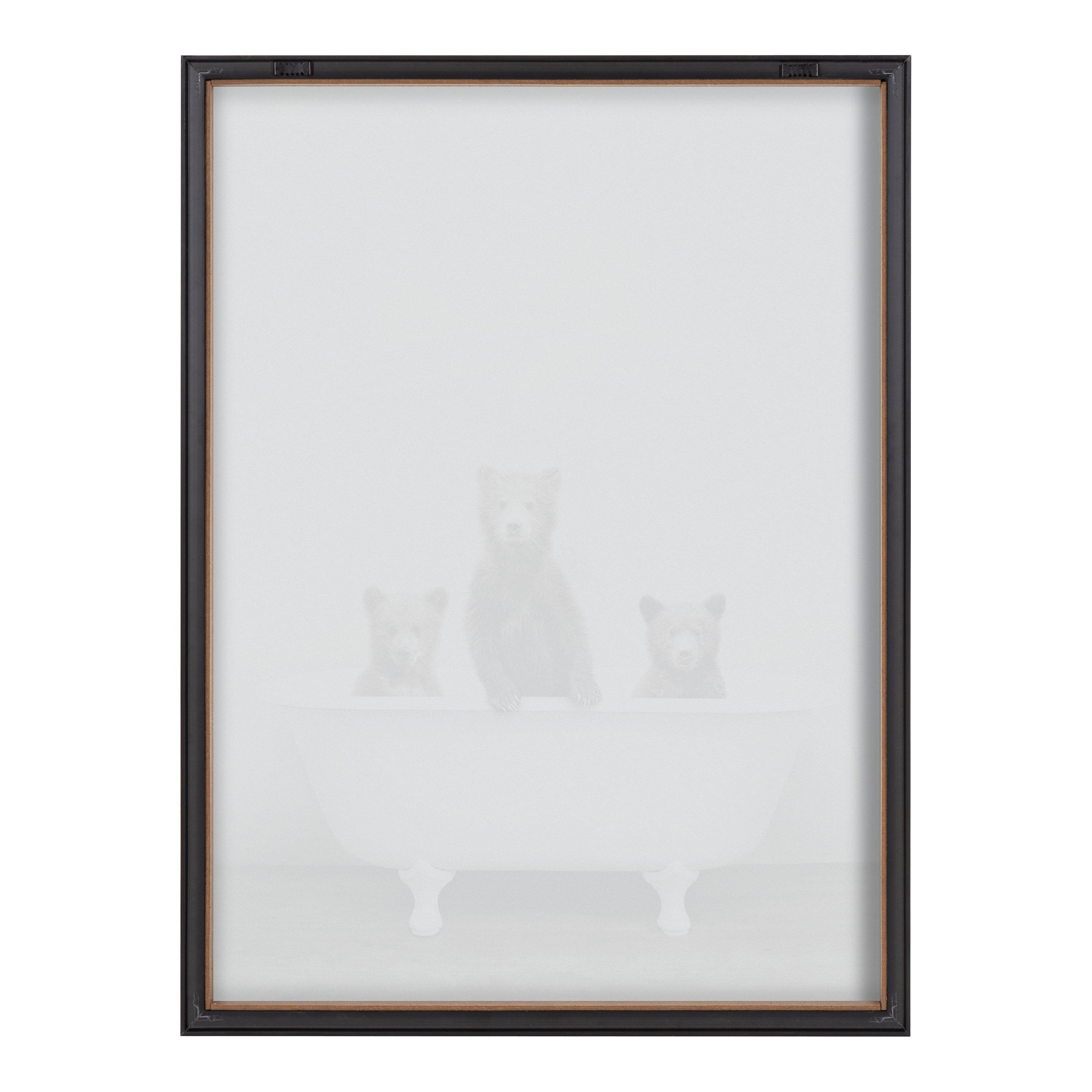 Blake Three Little Bears in Vintage Bathtub Framed Printed Glass by kateandlaurel - product image 18 for Resin Society