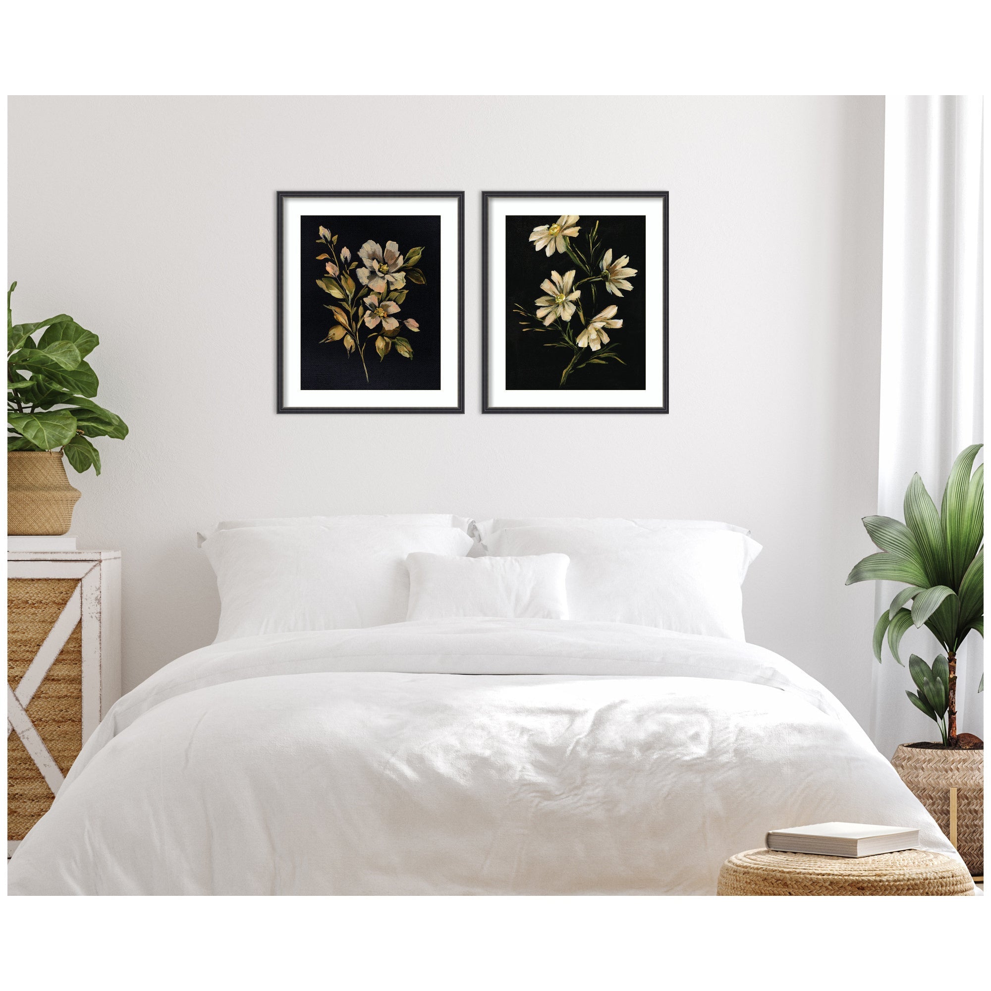 Moody Floral 4 & 7 2 Piece Framed Wall Art Print Set by Annie Quigley