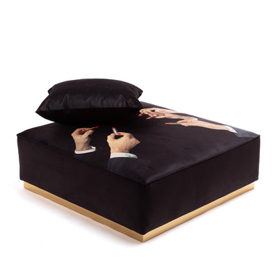 Modular Pouf Lipstick Black detail image - Resin Society