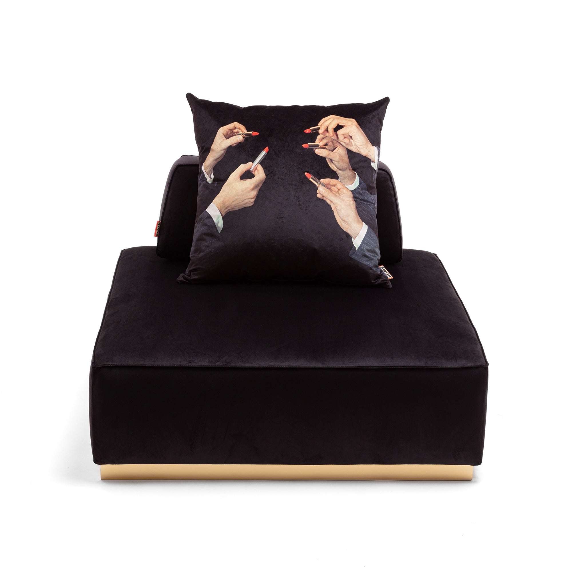 Modular Pouf Black detail image - Resin Society