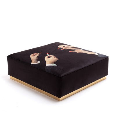 Modular Pouf Lipstick Black detail image - Resin Society