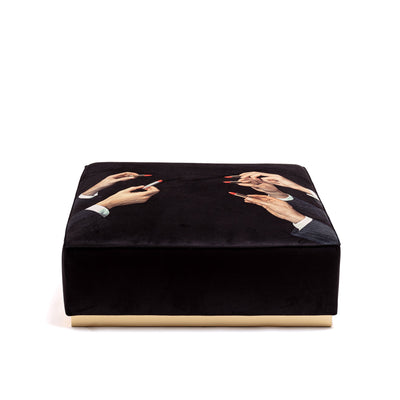 Modular Pouf Lipstick Black detail image - Resin Society