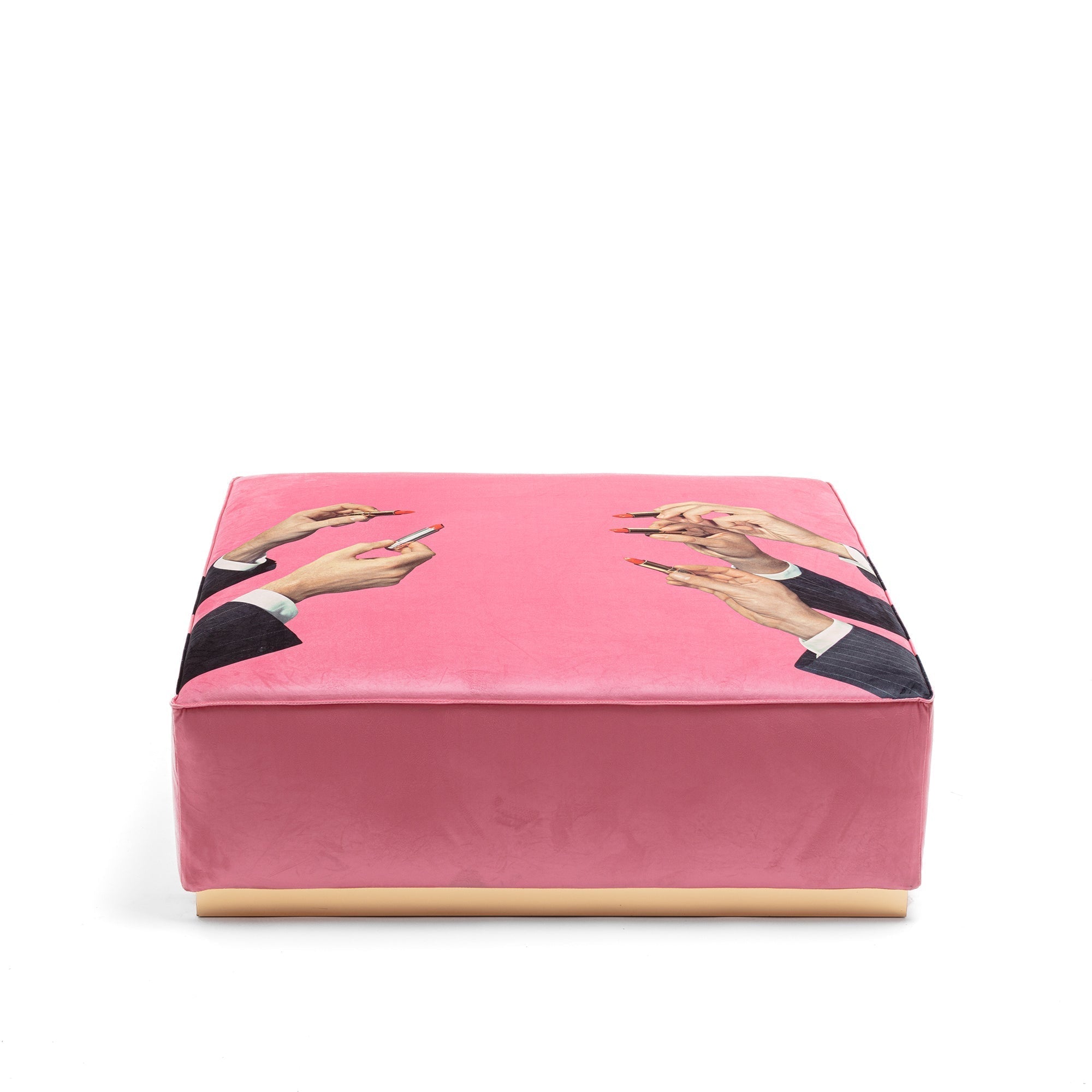 Modular Pouf Lipstick Pink detail image - Resin Society