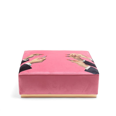 Modular Pouf Lipstick Pink detail image - Resin Society