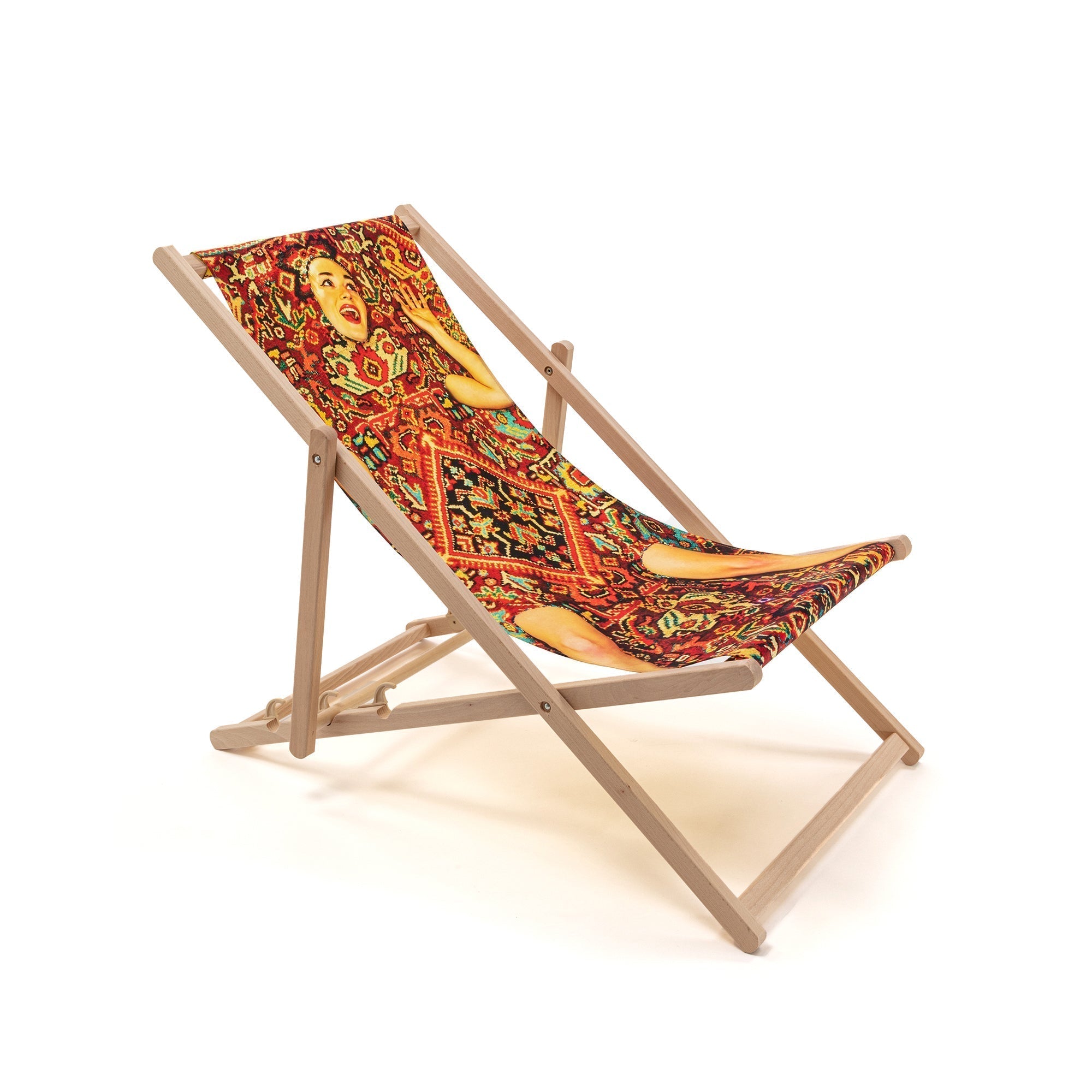 Deck Chair Lady On Carpet by DEKOR - Resin Society