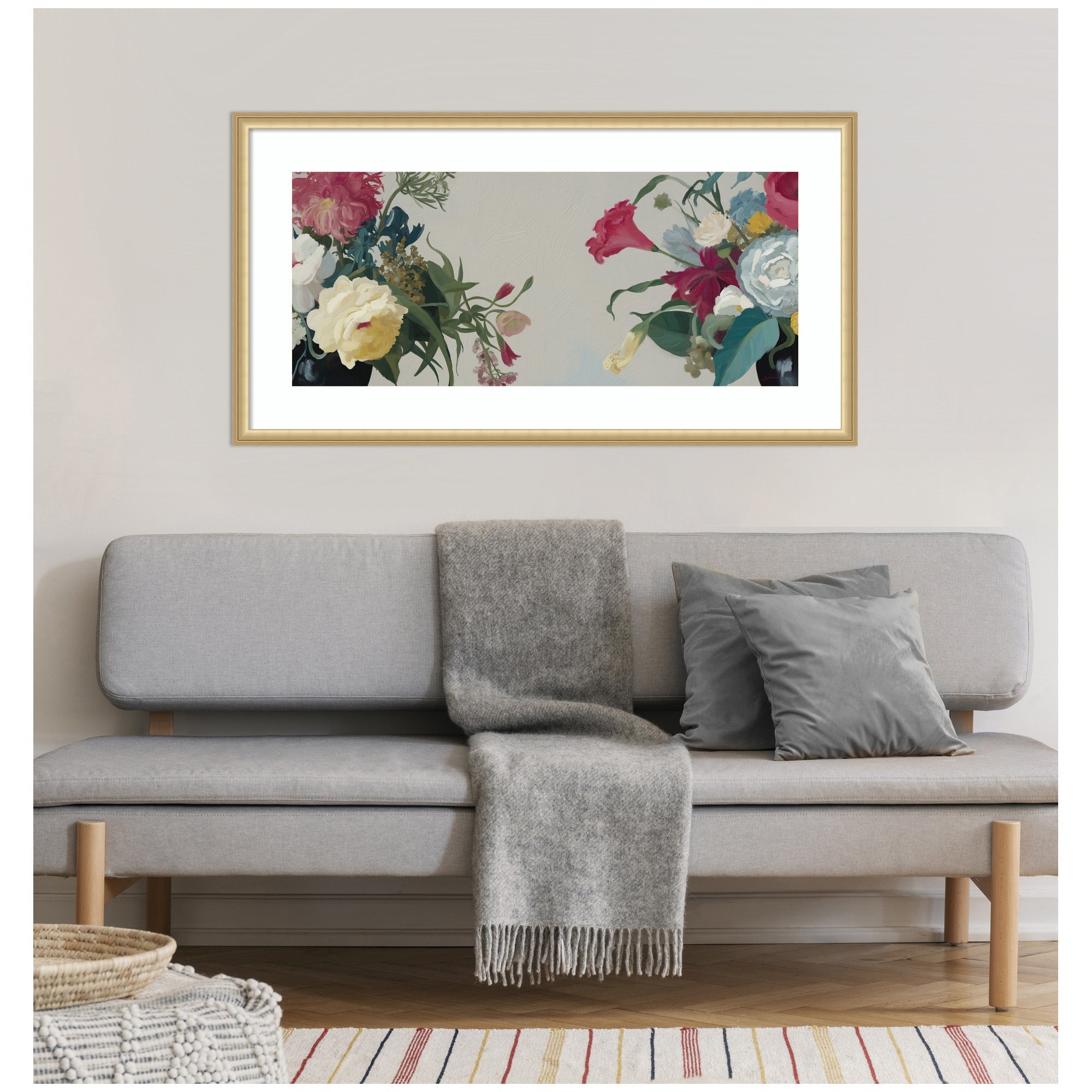 Romantic Blooms by Mary Sparrow Framed Wall Art Print