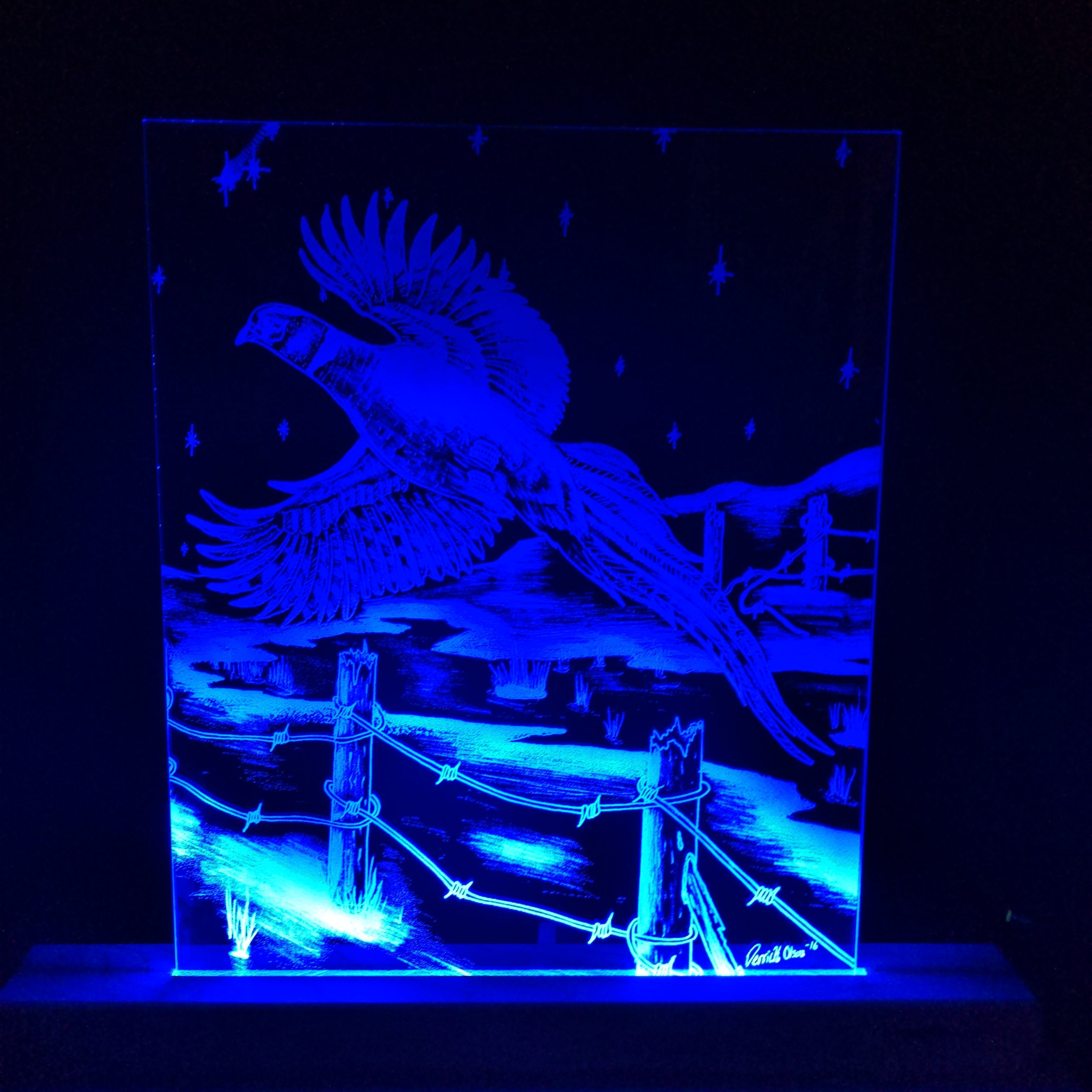 Flying Pheasant (standard LED) by D-Lighted Designs
