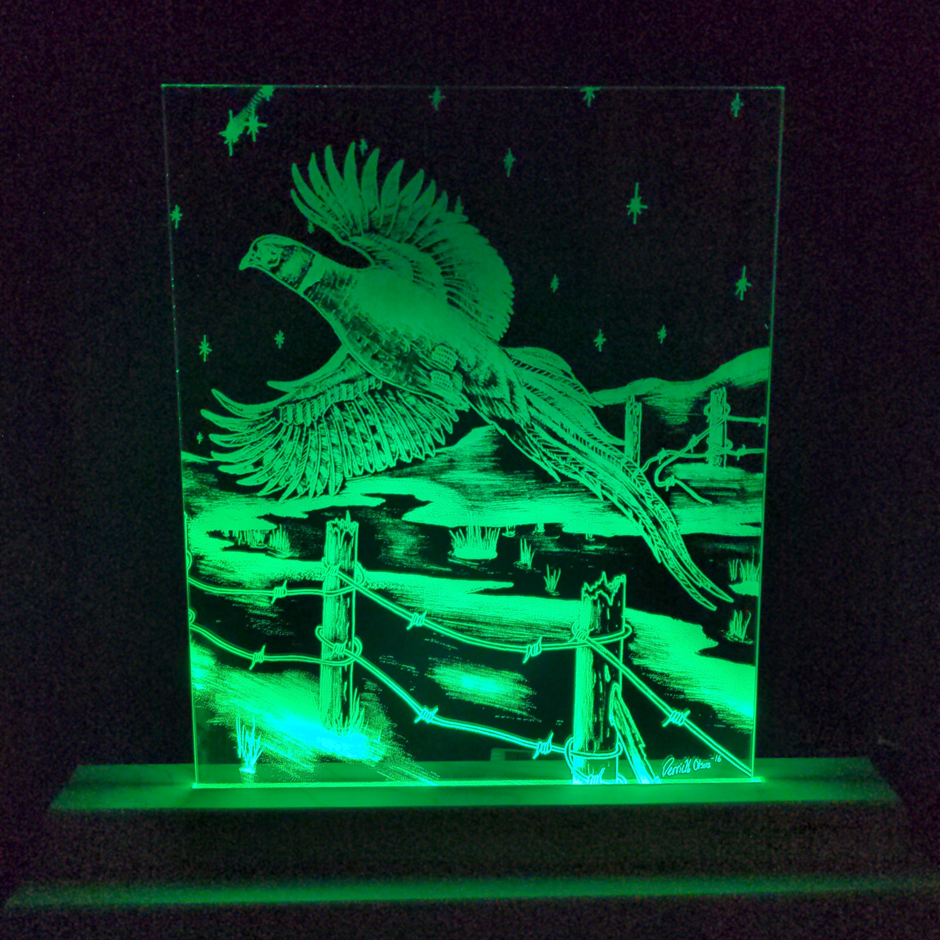 Flying Pheasant (standard LED) by D-Lighted Designs