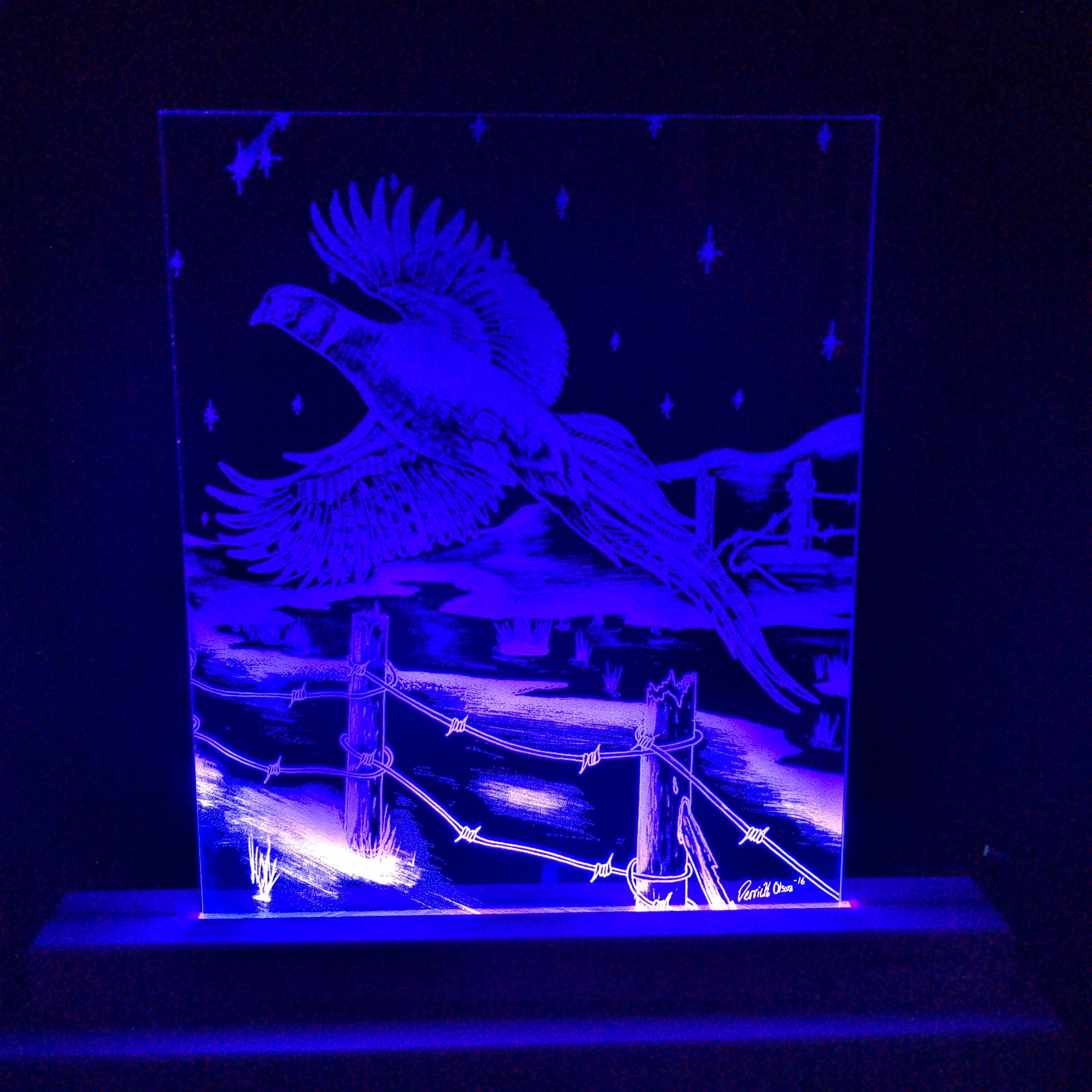 Flying Pheasant (standard LED) by D-Lighted Designs