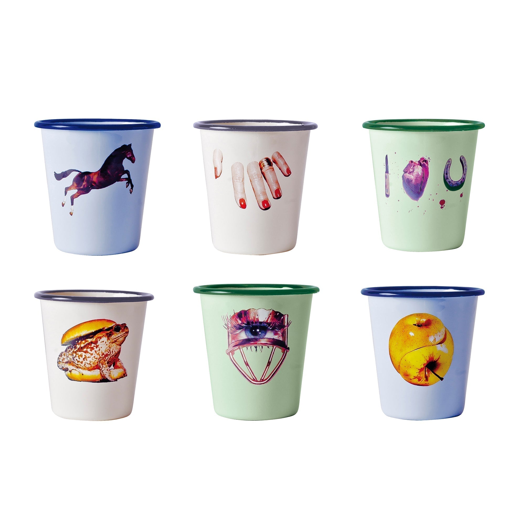 Enamel Glasses Set of 6 by DEKOR - Resin Society