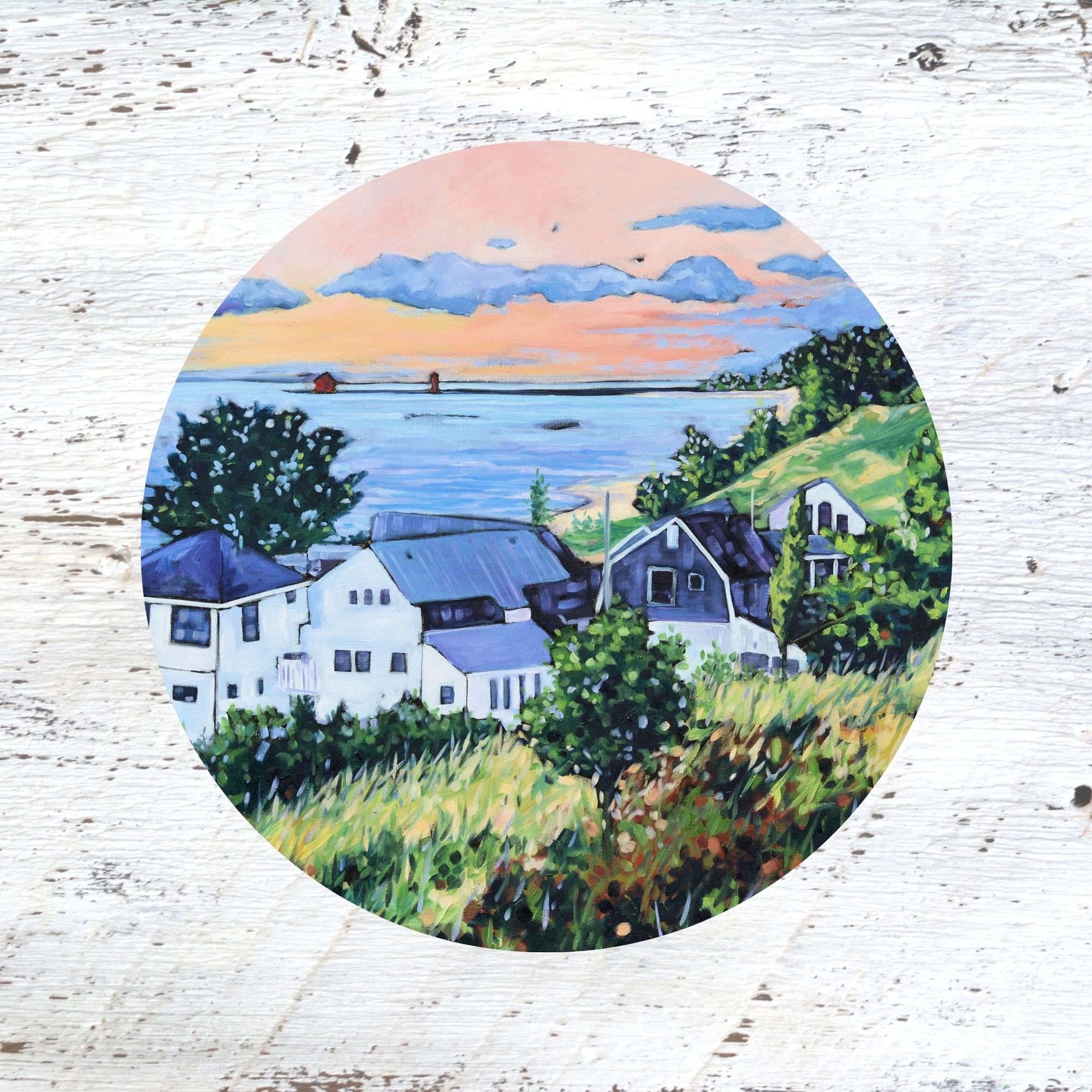 Rubber Grip Jar Opener - Views from Stickney Ridge. Cottages by Dreese Fine Art - Resin Society