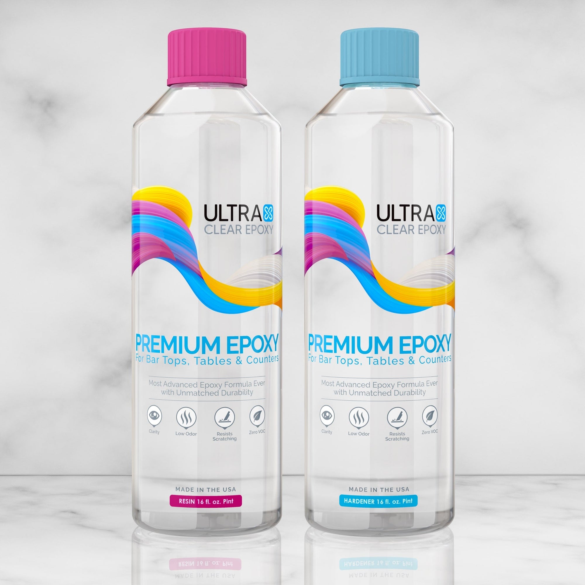 Clear Bar Top and Table Top Epoxy Resin 1 Quart by UltraClear Epoxy