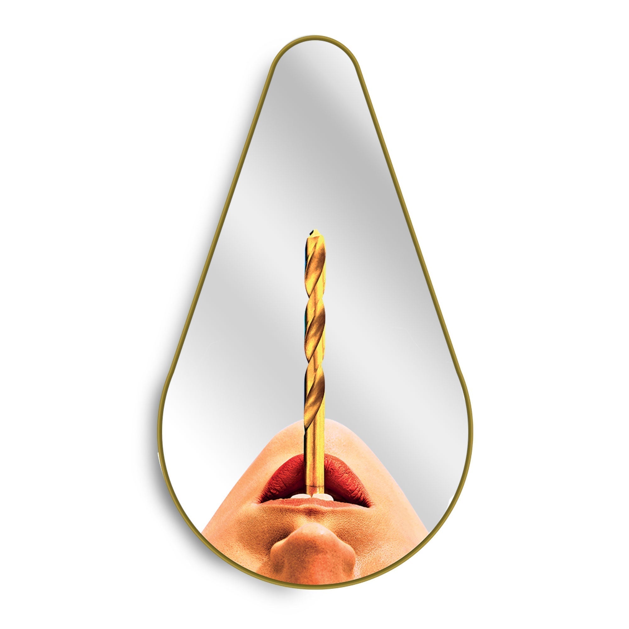 Mirror Gold Frame Pear Drill by DEKOR - Resin Society