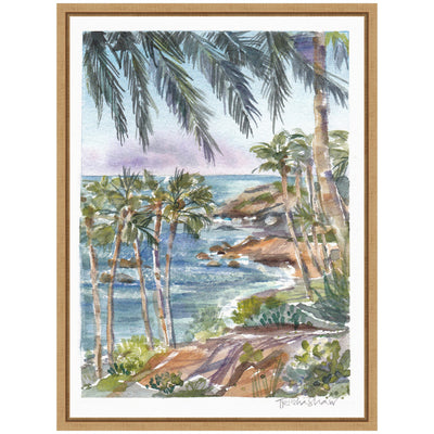 Sylvie Laguna Beach California Scene Framed Canvas by Patricia Shaw