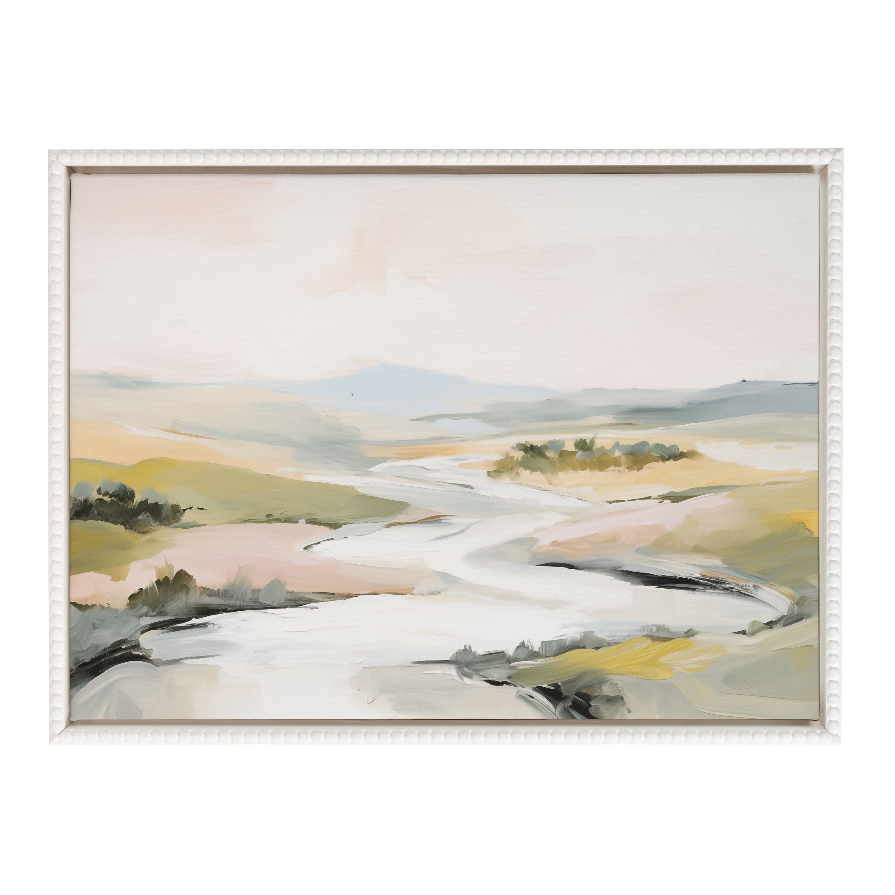 Sylvie Beaded Tranquil Landscape II Framed Canvas by Amy Lighthall