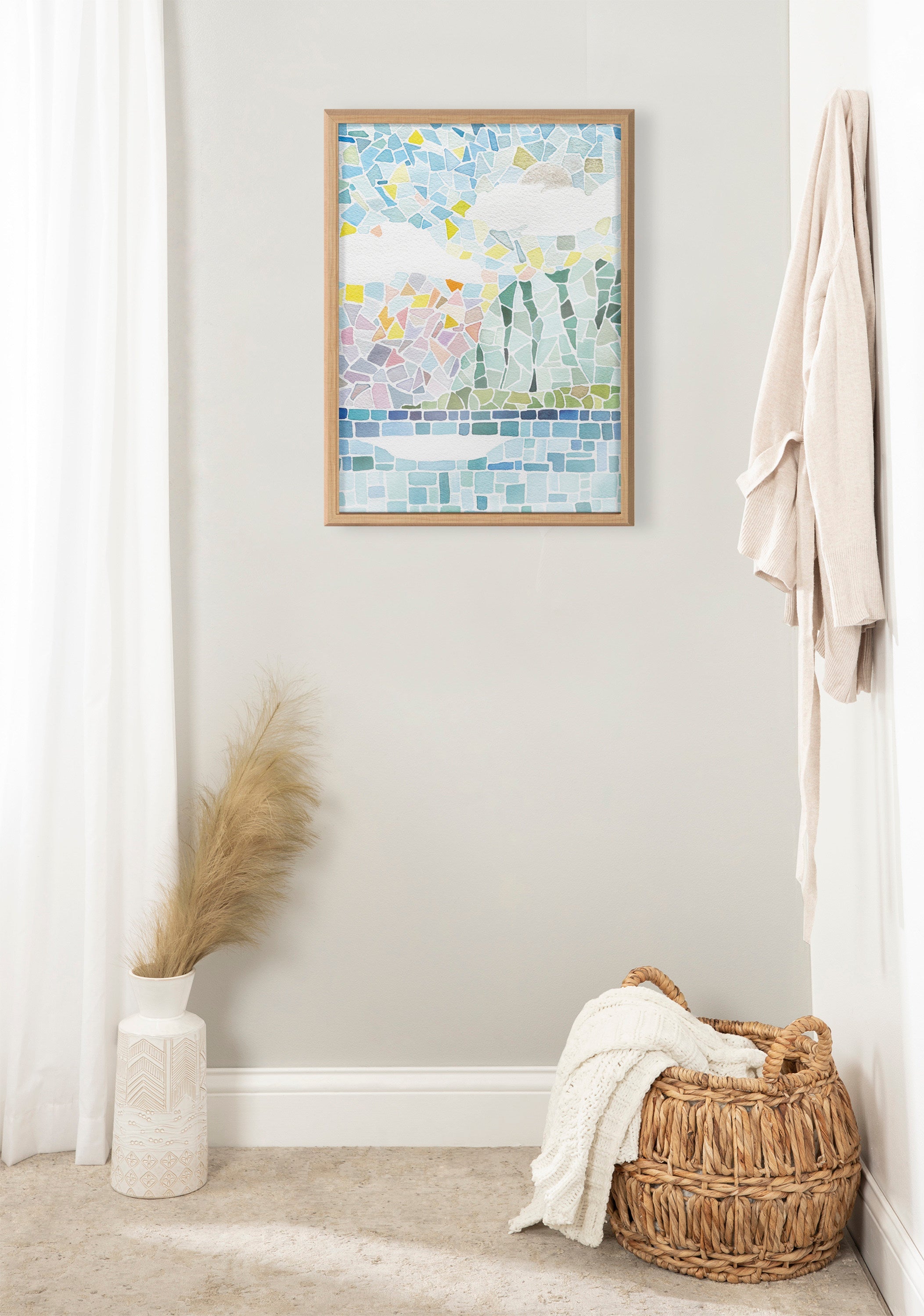 Blake One Fine Morning Framed Printed Glass by kateandlaurel - product image 20 for Resin Society