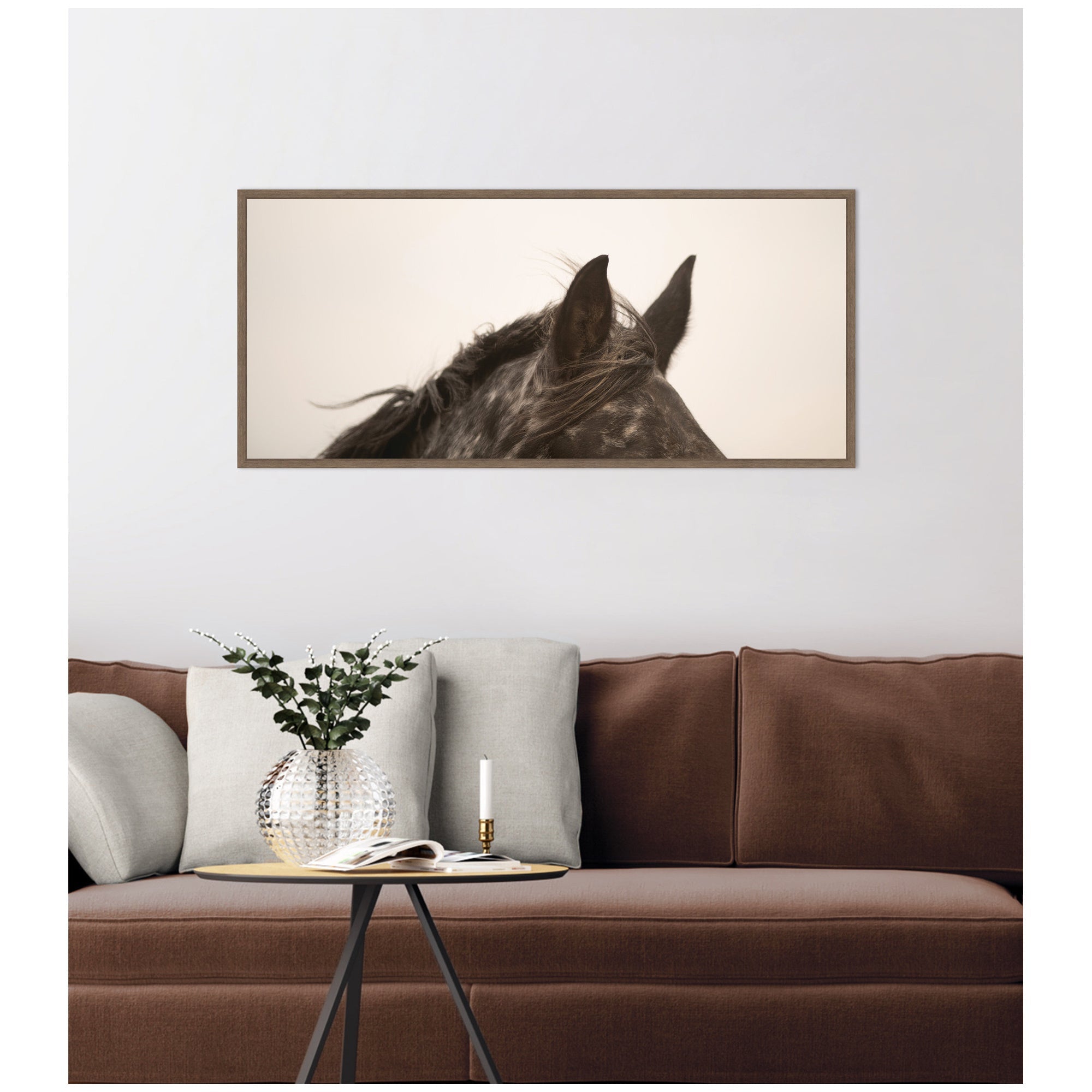 Horse Ears Panel by Crystal Lynn Collins Framed Canvas Wall Art Print
