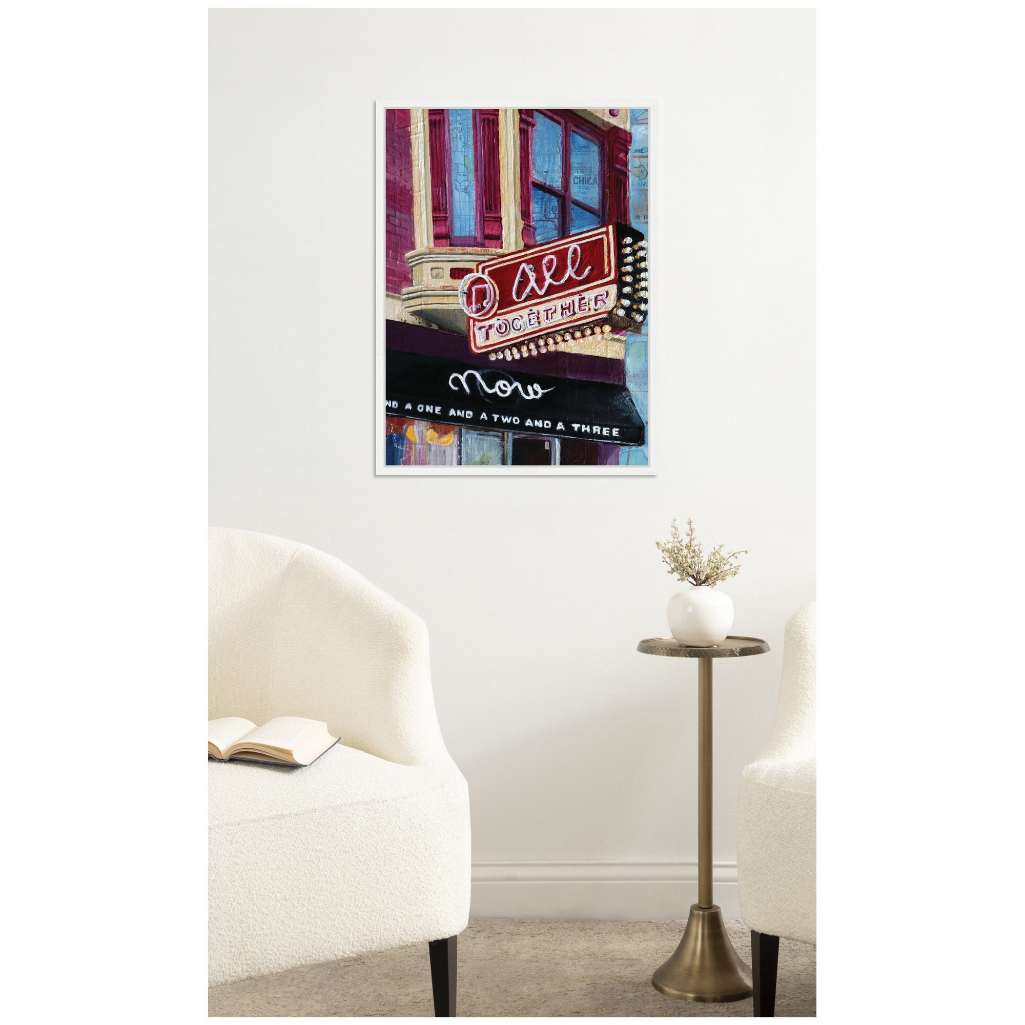 All Together Now by Krista V.
Allenstein Framed Canvas Wall Art Print