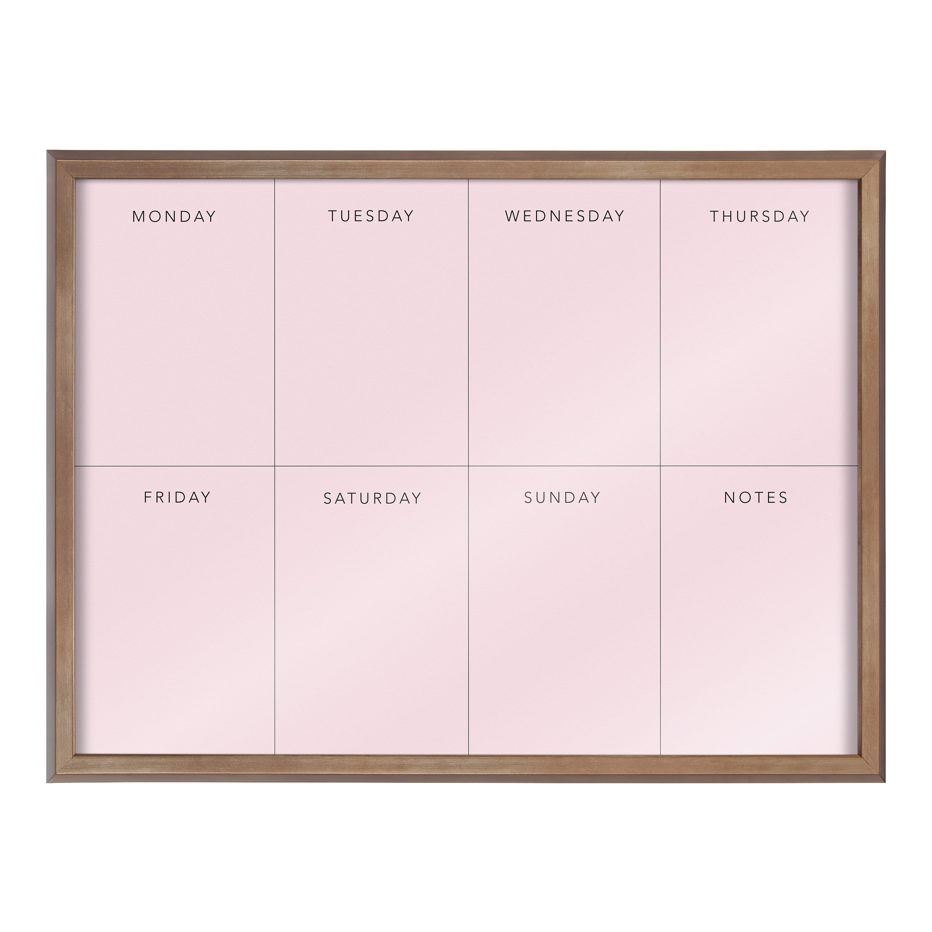 Blake This Week Pink Framed Printed Glass by The Creative Bunch Studio by kateandlaurel - product image 2 for Resin Society