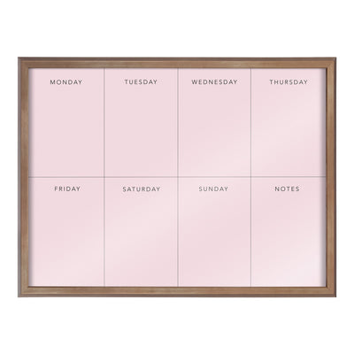 Blake This Week Pink Framed Printed Glass by The Creative Bunch Studio by kateandlaurel - product image 2 for Resin Society