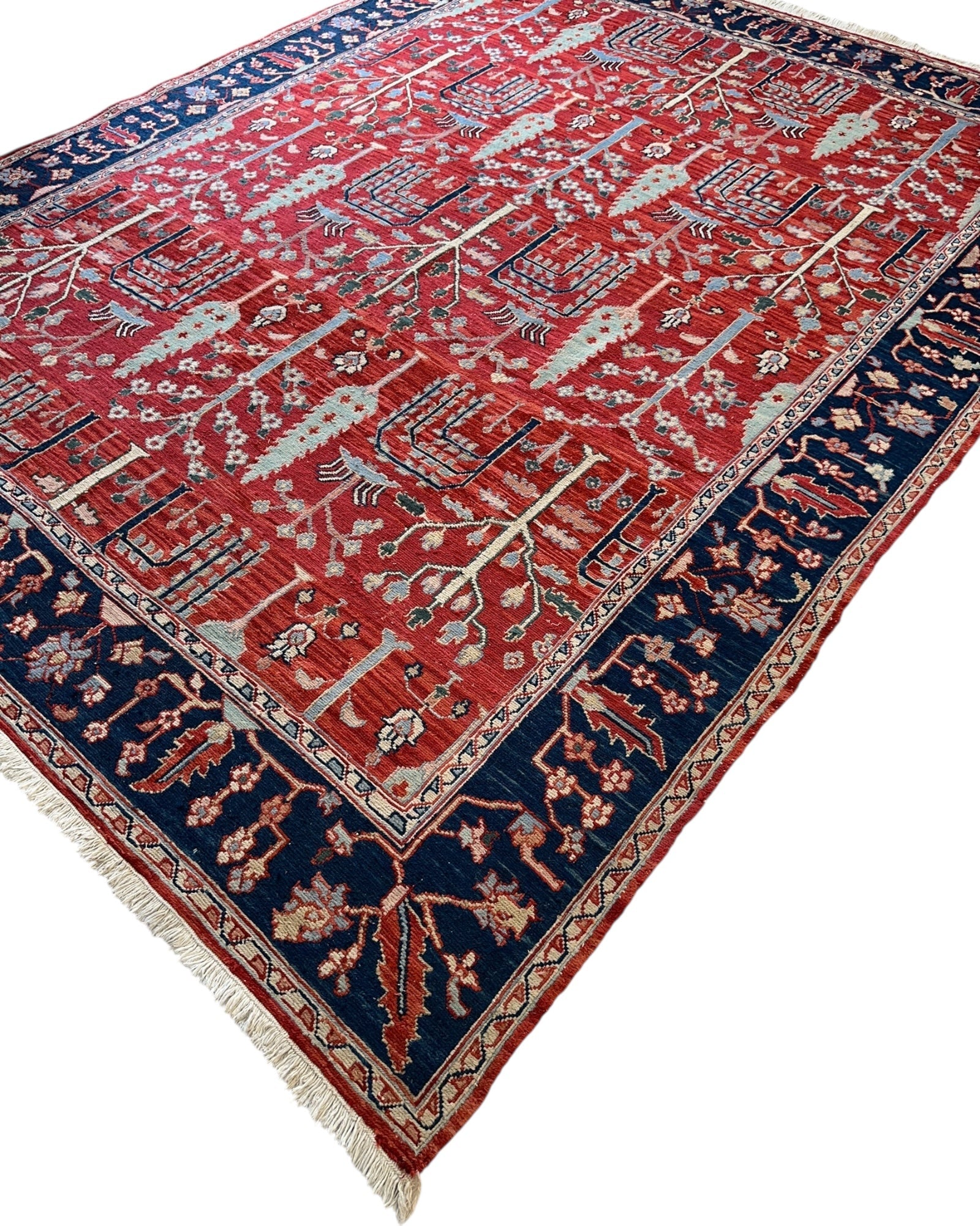 Handwoven Soumak Multicolor Wool Area Rug – 8’ x 10’ by Rugistan - product image 8 for Resin Society