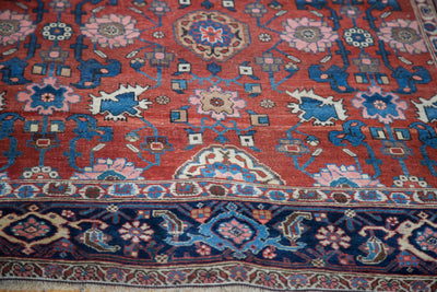 4.5x7 Antique Persian Bijar Area Rug by Old New House® - product image 7 for Resin Society