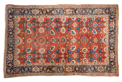 4.5x7 Antique Persian Bijar Area Rug by Old New House® - main product image for Resin Society