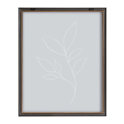 Blake Modern Blue Botanical Line Sketch Print 3 Framed Printed Glass by by kateandlaurel - product image 18 for Resin Society