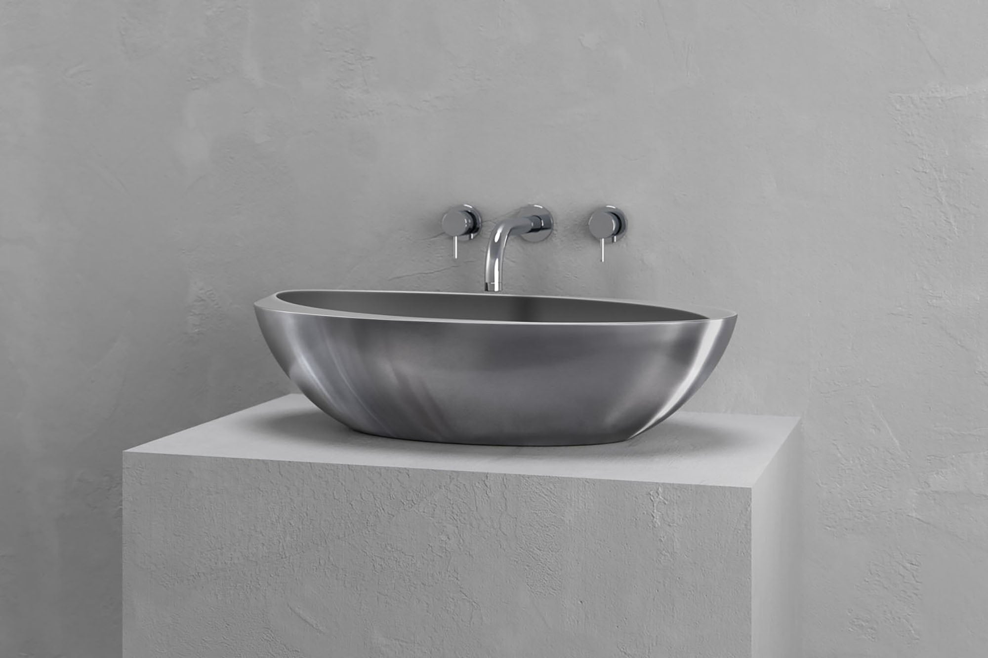 Half Ovoid Luxury Vessel Sink by VAST Studio - main product image for Resin Society